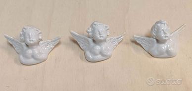 Trittico Pomelli Angioletti Porcellana Capodimonte