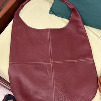 Borsa a a spalla in pelle Serrapiana bordeaux