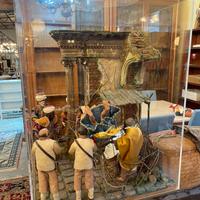 grande presepe napoletano con supporto