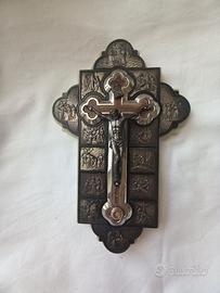 Raro Crocifisso Via Crucis 1950 – RELIQUIA Santa F