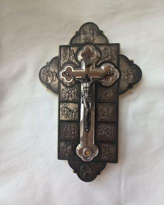 Raro Crocifisso Via Crucis 1950 – RELIQUIA Santa F