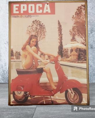 Targhe  Vespa in metallo viintage.