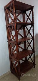 libreria etnica in legno massello indiano