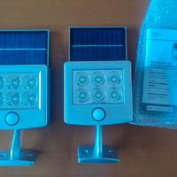 Lampade faretto led a pannello solare con sensore