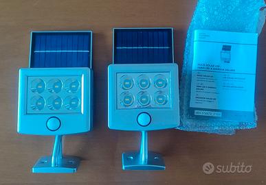 Lampade faretto led a pannello solare con sensore