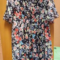 Vestito a fiori nuovo con etichetta, in viscosa