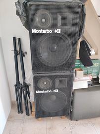 Casse Montarbo 315a con piantane 350w rms
