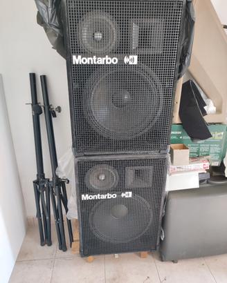 Casse Montarbo 315a con piantane 350w rms