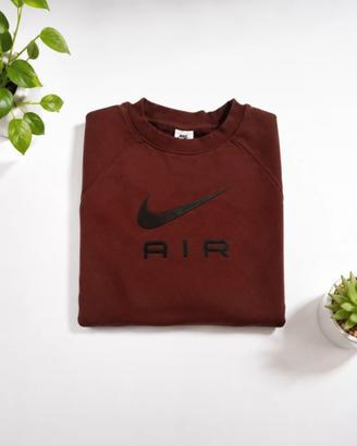 Felpa Girocollo Nike Marrone Uomo Taglia S