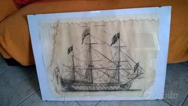 NAVE Veliero Quadro e Modellino