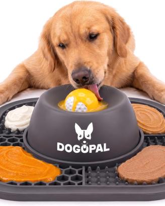 Ciotola Anti Ingozzamento Cane con Pallina da Lecc