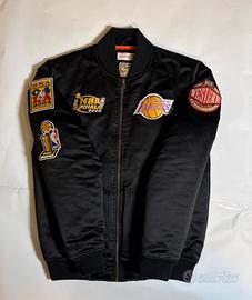 Giacca Satin Bomber, Mitchell & Ness, Nero, XS