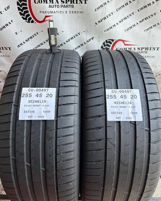 2 PNEUMATICI 255/45 R20 MICHELIN ESTIVE