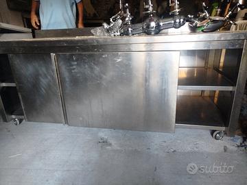 banco in acciaio inox 