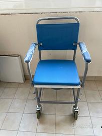 Sedia Comoda WC per anziani o disabili