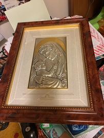 Quadro in lamina di argento acca