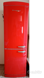 Frigorifero retrò combinato rosso