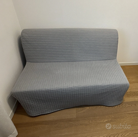 Ikea divano 2 posti in tessuto grigio