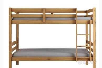 Letto castello in pino