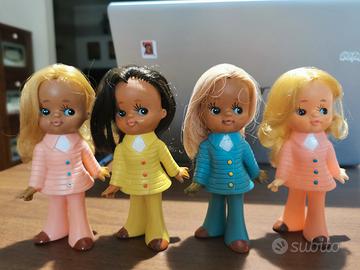 4 introvabili bambole vintage anni 60 made in 