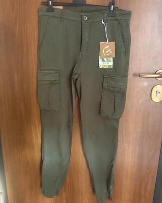 Pantaloni Uomo Cargo con Tasche Laterali