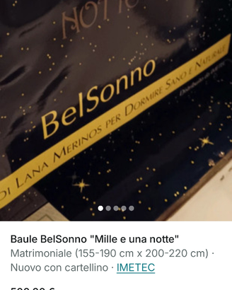 Baule BelSonno "Mille e una notte"
