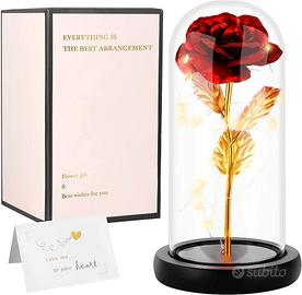 Rosa Eterna in Campana Vetro 