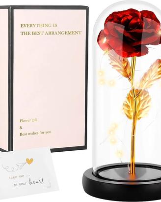 Rosa Eterna in Campana Vetro 