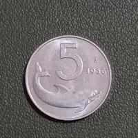 moneta 5 lire 1956 - repubblica Italiana 