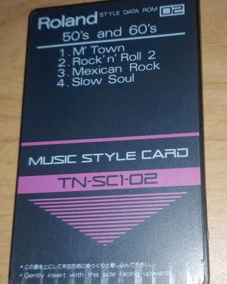 Roland Tn-Sc1-02 Card Style Music - Style Data Rom