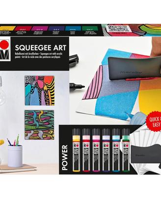 Marabu Acryl Color Squeegee Art Set Power