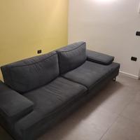 Divano Divano 3 posti grigio scuro
