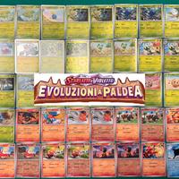 Lotto carte Pokemon set Evoluzioni a Paldea