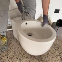 Coppia sanitari sospesi