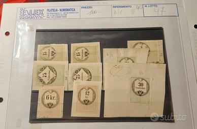 Lotto num 97 Lotto marche da bollo Lombardo Veneto