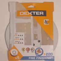 Dischi abrasivi Dexter Ø225mm – Grana 220 – 5 p.