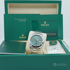 ROLEX DATEJUST 126300 VERDE 41MM NUOVO 2026 FULL