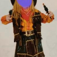 VESTITO CARNEVALE BAMBINA "VENEZIANO" COW-GIRL 