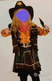 VESTITO CARNEVALE BAMBINA "VENEZIANO" COW-GIRL 