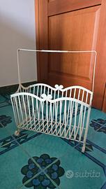 Portariviste Vintage in metallo bianco