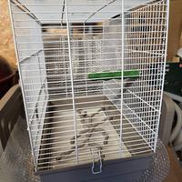 Gabbia per uccelli con supporto