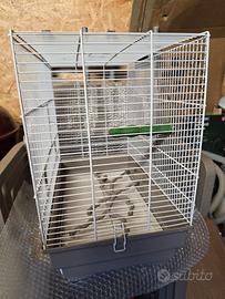 Gabbia per uccelli con supporto