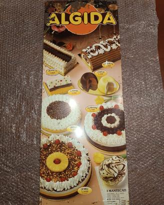 Targa in latta Gelati/Torte anni 80 Algida rara