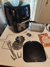 Friggitrice ad aria più griglia elettrica