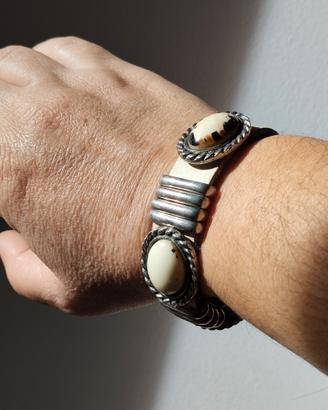 Bracciale vintage in pelle stile boho