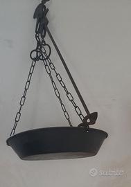 Ferro da stiro antico e 2 pese antiche