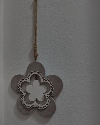 Decorazione a fiore in stile shabby