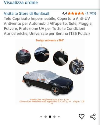 Telo copriauto da esterno