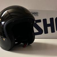 CASCO JET OPEN-FACE SHOEI J.O. NERO LUCIDO