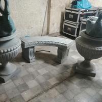 2 2callici2 cigni fontana motorizzata 1 panca in r